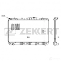 Радиатор охлаждения двигателя ZEKKERT MK-1418 1275190597 PETU 3YH