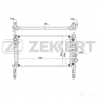Радиатор охлаждения двигателя ZEKKERT 1440200301 S6 AMY MK-1387