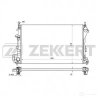 Радиатор охлаждения двигателя ZEKKERT 1275190215 4OSBG UX MK-1385