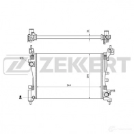 Радиатор охлаждения двигателя ZEKKERT MK-1280 HHCA YR2 Fiat Punto (199) 3 2005 – 2012
