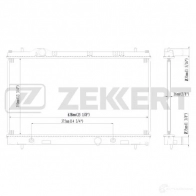 Радиатор охлаждения двигателя ZEKKERT 3FOO C 1275188113 MK-1240