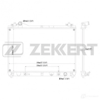 Радиатор охлаждения двигателя ZEKKERT Suzuki Grand Vitara (JT, TE, TD) 2 Кроссовер 1.6 AWD (JB416) 106 л.с. 2005 – 2024 WD3 G76 MK-1198