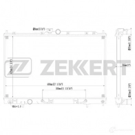 Радиатор охлаждения двигателя ZEKKERT S2G OCD Mitsubishi Outlander MK-1183