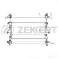 Радиатор охлаждения двигателя ZEKKERT 358333628 MK-1133 L57G P
