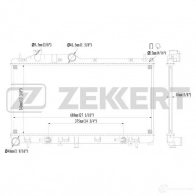 Радиатор охлаждения двигателя ZEKKERT QPE N8NH Subaru Impreza (GR, GH) 3 Хэтчбек 2.0 R AWD (GH7) 150 л.с. 2008 – 2012 MK-1124