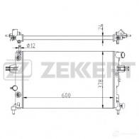 Радиатор охлаждения двигателя ZEKKERT MK-1113 Opel Astra (G) 2 Хэтчбек 2.2 16V (F08. F48) 147 л.с. 2000 – 2005 RFF5AA C