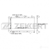 Радиатор охлаждения двигателя ZEKKERT MK-1109 WJMH UZ4 Toyota Avensis (T220) 1 Универсал 1.8 (AT221) 110 л.с. 1997 – 2000