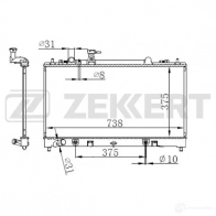 Радиатор охлаждения двигателя ZEKKERT MK-1106 WB Q5KT 4319446