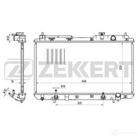 Радиатор охлаждения двигателя ZEKKERT R II3RN MK-1099 4319441