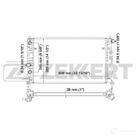 Радиатор охлаждения двигателя ZEKKERT 6QH HCK9 Opel Vectra (B) 2 Хэтчбек 2.2 DTI 16V (F68) 120 л.с. 2000 – 2002 MK-1075