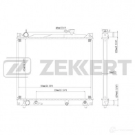 Радиатор охлаждения двигателя ZEKKERT 1275185477 MK-1070 Z 0287XQ