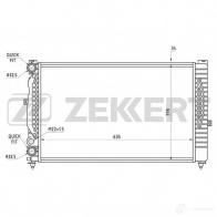 Радиатор охлаждения двигателя ZEKKERT 4319415 Z 8QPH MK-1065