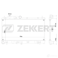 Радиатор охлаждения двигателя ZEKKERT MK-1041 3 TN6H 4319396
