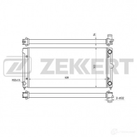 Радиатор охлаждения двигателя ZEKKERT Z YLLPGM MK-1034 4319389