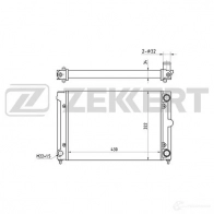 Радиатор охлаждения двигателя ZEKKERT MK-1032 2 6OMARV 4319387