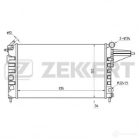 Радиатор охлаждения двигателя ZEKKERT 3N X8MS 4319376 MK-1014
