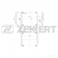 Радиатор охлаждения двигателя ZEKKERT 9 BG53CT MK-1008 4319372