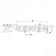 Амортизатор багажника ZEKKERT 3T 59CZF GF-2539 1440204081