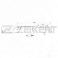 Амортизатор багажника ZEKKERT 1440204093 GF-2529 S XSZT