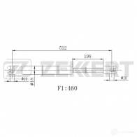 Амортизатор багажника ZEKKERT AS 24F GF-2515 1440204106