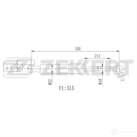 Амортизатор багажника ZEKKERT XX5FE EQ 1440204114 GF-2506