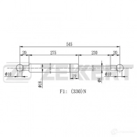 Амортизатор багажника ZEKKERT CO6 QJWB GF-2275 1440204248