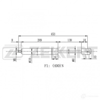 Амортизатор капота ZEKKERT GF-2210 Mercedes L43FB PY