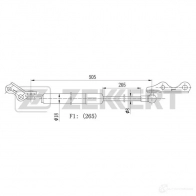 Амортизатор багажника ZEKKERT GF-2161 1440204343 UG KP17