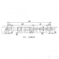 Амортизатор педали ручника ZEKKERT GF-2124 1440204372 2ZF MX