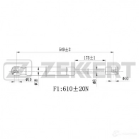 Амортизатор багажника ZEKKERT VTF OGG 1440204399 GF-2096