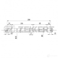 Амортизатор багажника ZEKKERT 2ASZX7 H GF-2074 1440204421