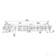 Амортизатор багажника ZEKKERT GF-2038 Nissan X-Trail (T31) 2 Кроссовер 2.5 4x4 169 л.с. 2007 – 2013 67TM 5