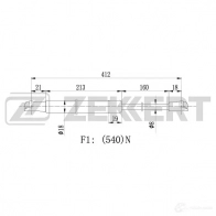 Амортизатор багажника ZEKKERT 1275164283 YDKMQX T GF-1902