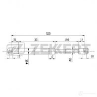 Амортизатор багажника ZEKKERT 1275164079 IPC SB GF-1819