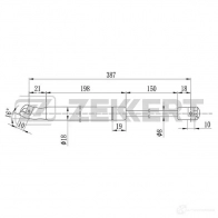 Амортизатор багажника ZEKKERT GF-1798 R N18WH 1275163989