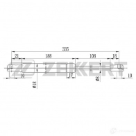 Амортизатор капота ZEKKERT 1275162237 GF-1423 EFR8C0 J
