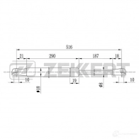 Амортизатор багажника ZEKKERT 1275162051 GF-1381 ACDR 8