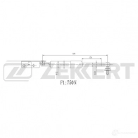 Амортизатор багажника ZEKKERT GF-1319 1275161735 93 CAI1Q
