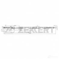 Трос ручника ZEKKERT P QAYDS 1440204592 BZ-1361