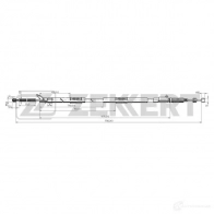 Трос ручника ZEKKERT Toyota Carina S3 LOM BZ-1236