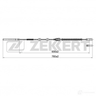 Трос ручника ZEKKERT 1440204654 BZ-1196 62 JNGHK