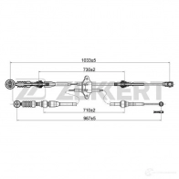 Трос коробки МКПП ZEKKERT BZ-1185 H3 0GTQ 1440204661
