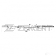 Трос ручника ZEKKERT 1440204672 BZ-1150 WOEZK0 4