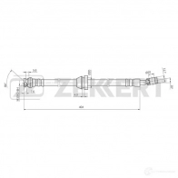 Тормозной шланг ZEKKERT BS-9508 WL9U ZC 1440204763