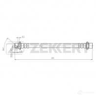 Тормозной шланг ZEKKERT BS-9501 1440204768 G3MLT 1V