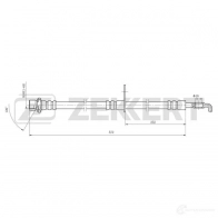 Тормозной шланг ZEKKERT 37VOX J BS-9497 1440204772