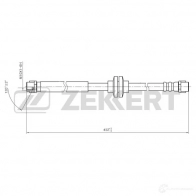 Тормозной шланг ZEKKERT Mercedes E-Class (W211) 3 2003 – 2009 BS-9476 RS1W 91