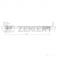 Тормозной шланг ZEKKERT LPT6 ZG6 1440204794 BS-9466