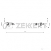Тормозной шланг ZEKKERT 13MDA QS BS-9454 1440204805