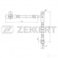 Тормозной шланг ZEKKERT 1440204816 BS-9440 MH W4XV5